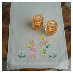 Borduurpakket loper Paaskonijnen Vervaco PN-0196679