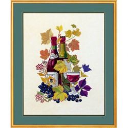 Borduurpakket Rode wijn Eva Rosenstand 08-4366