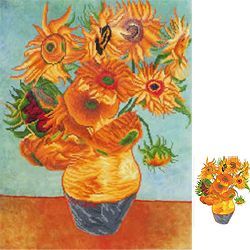 Diamond Dotz Sunflowers Van Gogh-Needleart World dd13-011