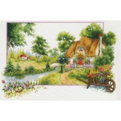 Voorbedrukt borduurpakket Summer Cottage Needleart World-nc640-046