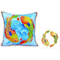 Diamond Dotz Diamond Dotz Pillow-Dancing Fish-Needleart World dd16-002