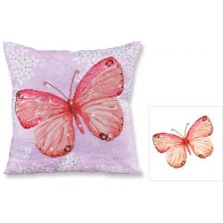 Diamond Dotz Diamond Dotz Pillow-Papillon Abricot-Needleart World dd16-007