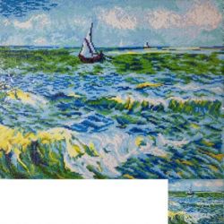 Diamond Dotz Seascape at Saint Maries Van Gogh-Needleart World dd12-029 dd12-029