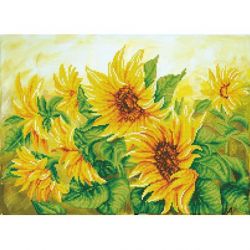 Diamond painting-Diamond Dotz Hazy Daze Sunflowers-Needleart World dd10-023