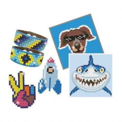 Diamond painting-Diamond Dotz Dotzies Boy Variety Kit 6 projects-Blue-Needleart World-dtz10-002