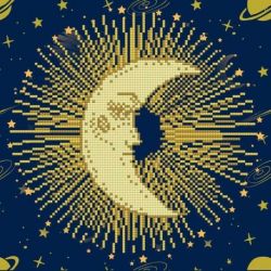 Diamond painting-Diamond Art Moon Mandala-Leisure Arts-da02-50448