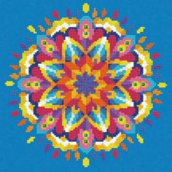 Diamond painting-Diamond Art Blue Mandala-Leisure Arts-da02-50454