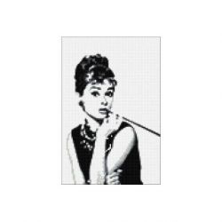 Diamond painting Audrey Hepburn Wizardi WD132