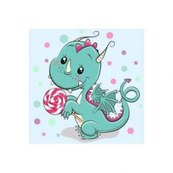 Diamond painting Dragon with Candy Wizardi WD2471