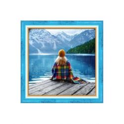 Diamond painting pakket Girl at the Lake AZ-1794