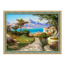 Diamond painting pakket Town at the Sea AZ-1816