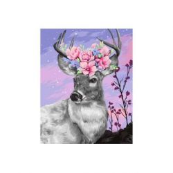 Schilderen op nummer Flower Crown Wizardi H111