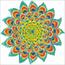 Diamond Dotz Peacock Mandala Needleart World-dd05-060