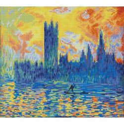 Diamond Dotz London Parliament in Winter van Monet Needleart World-dd10-038