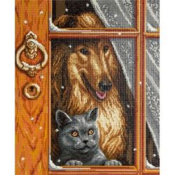 Diamond Painting Cat and Dog Freyja Crystal-alvr-170