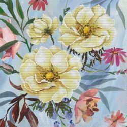 Voorbedrukt borduurpakket Wild Rose Bouquet Needleart World nc650-034