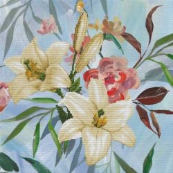 Voorbedrukt borduurpakket Wild Lilly Bouquet Needleart World nc650-035