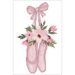 Diamond painting-Diamond Dotz Ballet Slippers Needleart World-dq07-003