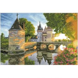 Diamond painting-Diamond Dotz River Castle Needleart World-dq12-002