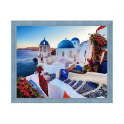Diamond painting pakket Santorini in de avond AZ-1803