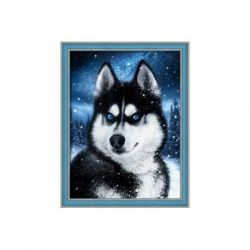 Diamond painting pakket Husky AZ-1804