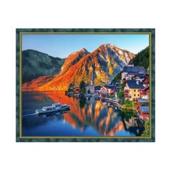 Diamond painting pakket alpen zonsondergang AZ-1806