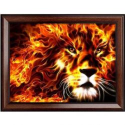 Diamond painting pakket vuurleeuw AZ-1851