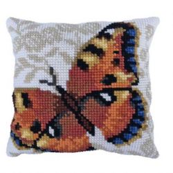 Kussenborduurpakket Umber Butterfly-Needleart World-lh09-010