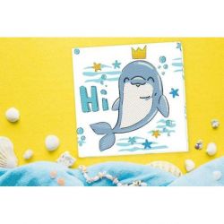 Diamond painting-Diamond Dotz Box Dolphin Hi! Needleworld Art-dbx-039