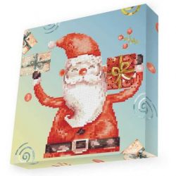 Diamond painting-Diamond Dotz Box Santa Cheer Needleworld Art-dbx-048