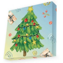 Diamond painting-Diamond Dotz Box Merry Christmas Tree Needleworld Art-dbx-049