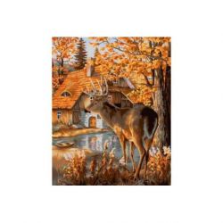 Schilderen op nummer boshut Wizardi H116