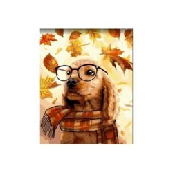 Schilderen op nummer slimme hond Wizardi H153