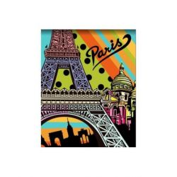 Schilderen op nummer Parijs pop-art Wizardi T012