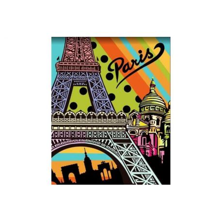 Schilderen op nummer Parijs pop-art Wizardi T012