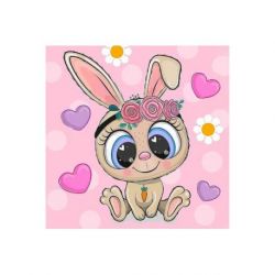 Diamond painting konijntje Wizardi WD2533