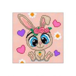 Diamond painting konijntje Wizardi WD2533