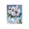 Diamond painting boeket witte rozen Wizardi WD2617