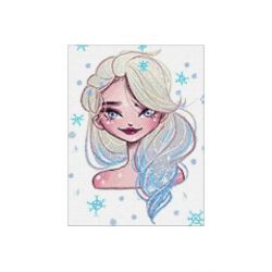 Diamond painting winter prinses Wizardi WD3008