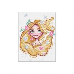 Diamond painting lente prinses Wizardi WD3009