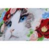 Schilderen op nummer pakket Ragdoll met bloemenkrans LanArte PN-0194386