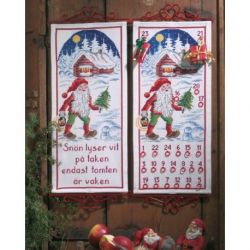 Borduurpakket adventskalender sneeuw PERMIN 70-5660
