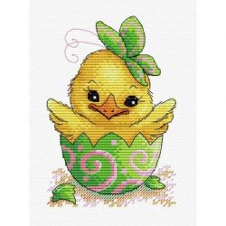 Borduurpakket Easter Chick MP-Studia SM-229