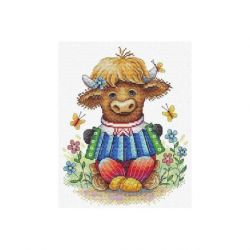 Borduurpakket vrolijke accordeonspeler MP-Studia SM-526