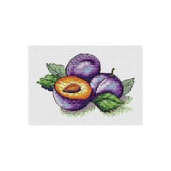 Borduurpakket rijpe pruimen MP-Studia SM-593