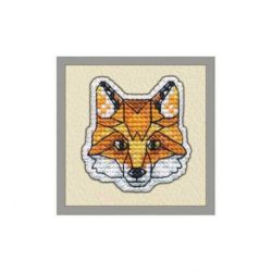 Borduurpakket Badge Fox Oven 1093