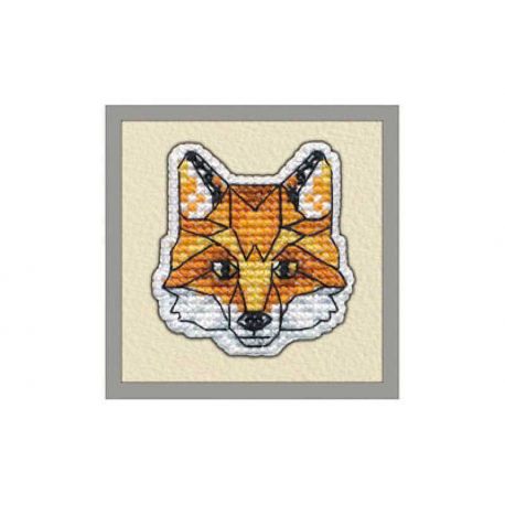 Borduurpakket Badge Fox Oven 1093