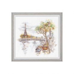 Borduurpakket Autumn in Paris Oven 1044