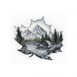 Borduurpakket alleen in de natuur Oven S1296