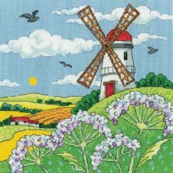 Borduurpakket Windmill Landscape Heritage Crafts-1579a